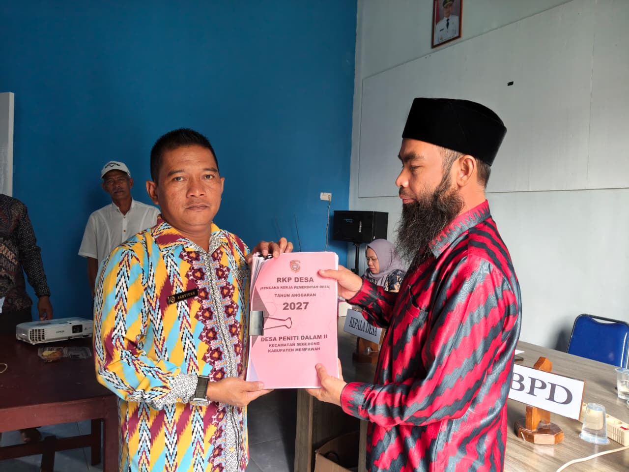 MUSDES PENETAPAN DAN PENGESAHAN RKPDES TAHUN ANGGARAN 2027 DESA PENITI DALAM II KECAMATAN SEGEDONG KABUPATEN MEMPAWAH